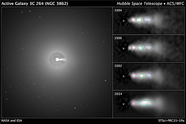 ฮับเบิลจับการปะทะกันในนิตยสาร "Death Star" Beam - Space ของ Black Hole