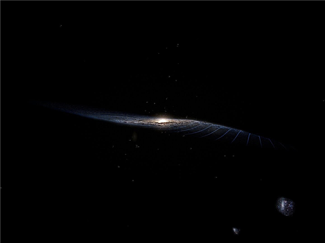 Le disque de la voie lactée est déformé car il est déjà entré en collision avec une autre galaxie