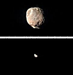 Noi imagini ale lunilor marțiene: Fobos și Deimos