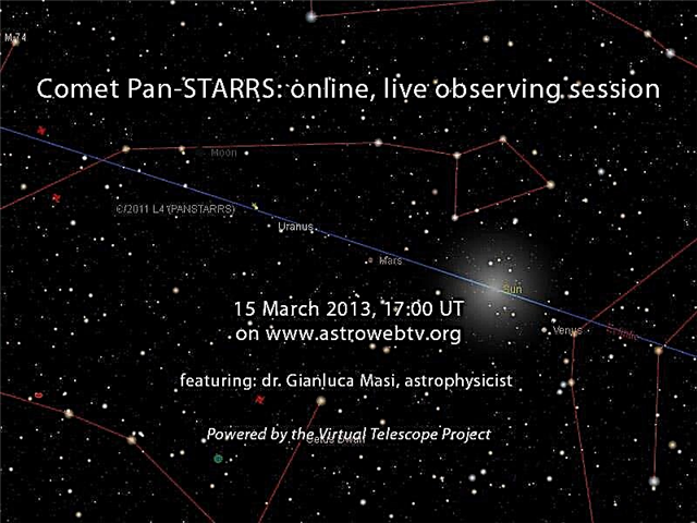 Assista à transmissão ao vivo do cometa PANSTARRS