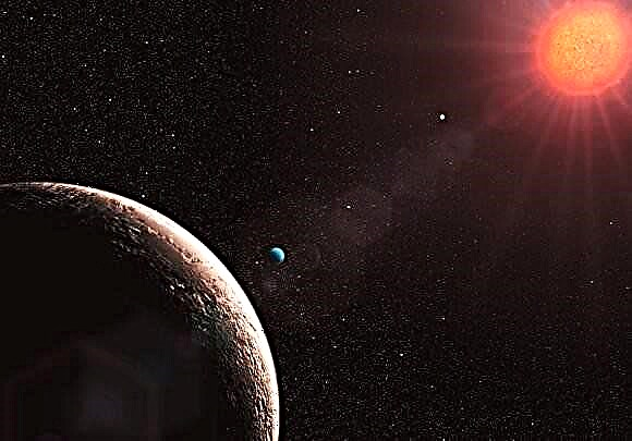 Fast erdgroßer Planet, mögliche wässrige Welt in der Nähe eines anderen Sterns