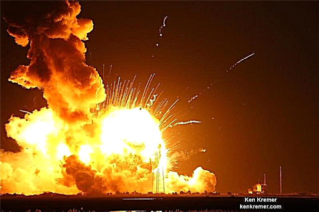 Se despliega la Calamidad de lanzamiento de Antares - Secuencia dramática de fotos