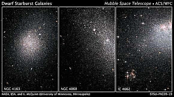 Explosões estelares de galáxias anãs como fogos de artifício