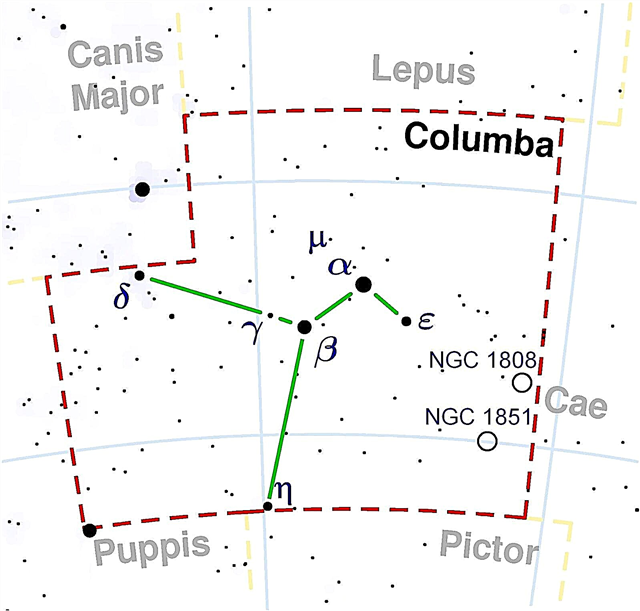 Het Columba-sterrenbeeld