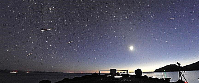 Komet Halley spielt Teil des Eta Aquarid Meteorschauers am Wochenende