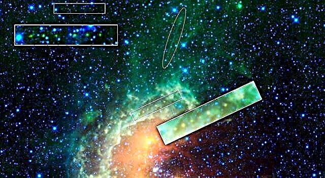 WISE Imagini Nebula Tadpole cu o șir de perle