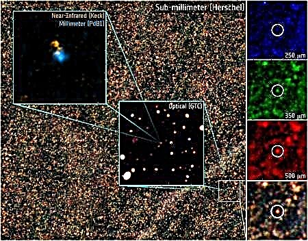 Antigua galaxia 'estallando' con estrellas