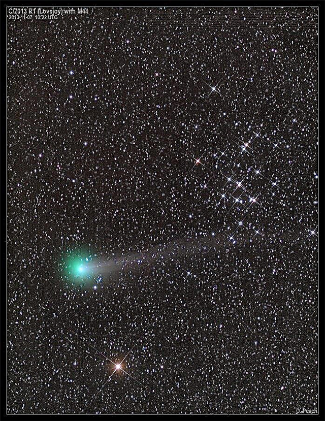 Stebėjimo kometa C / 2013 R1 Lovejoy iki lapkričio mėnesio