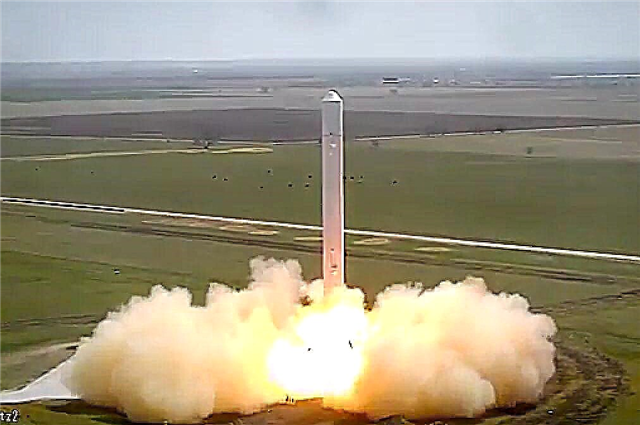 El cohete reutilizable de última generación de SpaceX ruge en la prueba de amarre