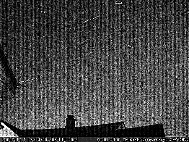 Леониди светят през нощта - 2009 Информация за метеорния душ за Леонид
