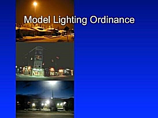 Rozporządzenie w sprawie oświetlenia modelu oznacza zachowanie przyszłego ciemnego nieba