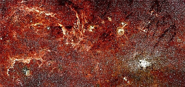 Hubble y Spitzer colaboran para el impresionante panorama del Centro Galáctico