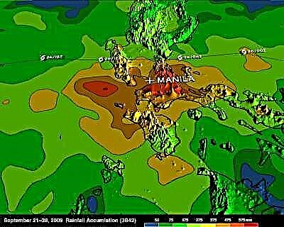 NASA 3D지도, 태풍 케 타나의 홍수 비