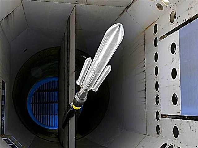 ¿Visión del futuro? Modelo de SLS "vuela" en prueba de túnel de viento - Space Magazine