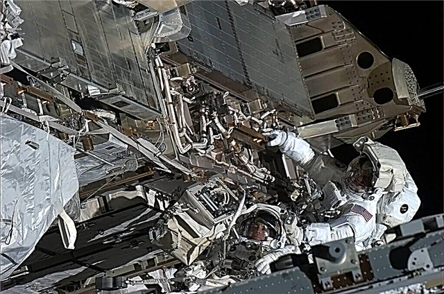 Fotos incríveis da caminhada espacial de emergência de sábado