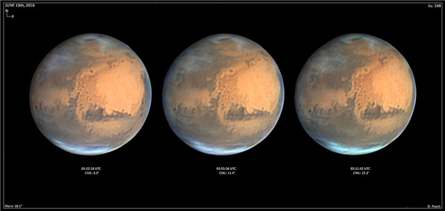 Images incroyables de Mars depuis la Terre