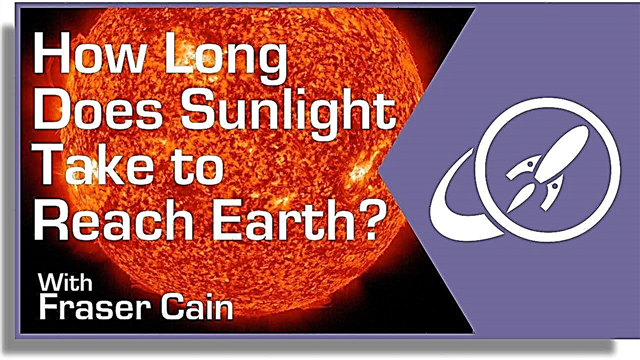Hvor lang tid tar det sollys å nå jorden?