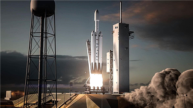 Lançamento de foguete pesado Falcon e recuperação de reforço apresentados na nova e interessante animação da SpaceX