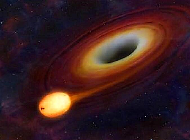 Black Hole Devours Star og kaster energi over 3,8 milliarder lysår