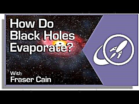 Como os buracos negros evaporam?