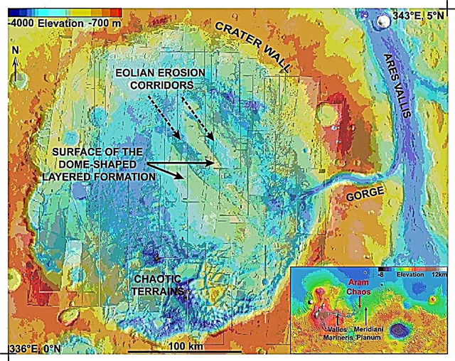 Mars Express encuentra evidencia oxidada del pasado húmedo del planeta rojo