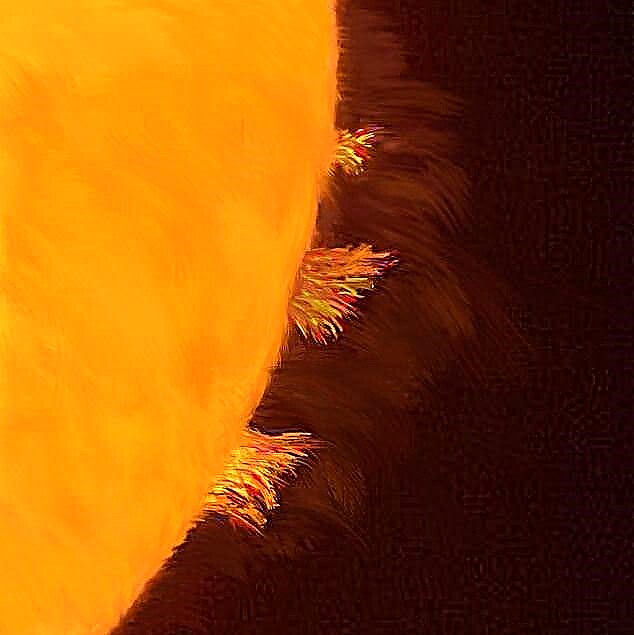 Astrofotos: proeminências solares loucas
