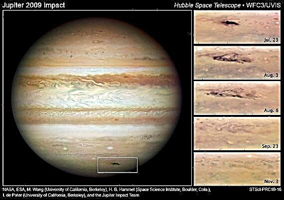 Novas imagens do Hubble aumentam o impacto do asteróide em Júpiter