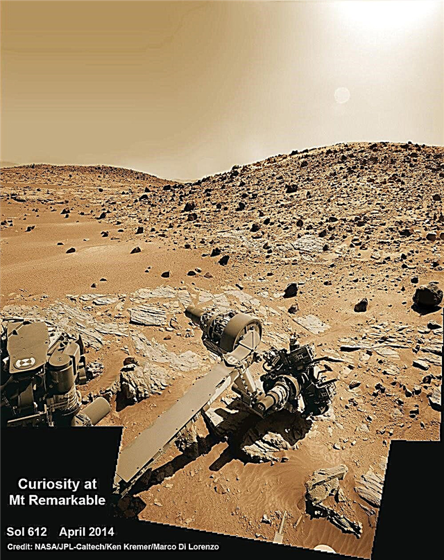 Curiosity tend la main pour scruter la prochaine cible de forage martien au Mont Remarquable