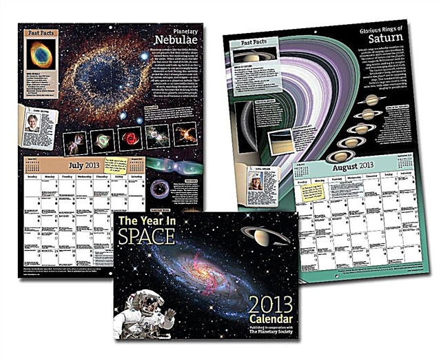 Ganhe uma cópia do ano no espaço: calendário 2013