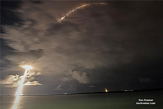 Vệ tinh NRO Clandestine Black Ops phóng lên bầu trời đen trên bầu trời không gian Florida trên ULA Atlas V vào lần thử thứ 5