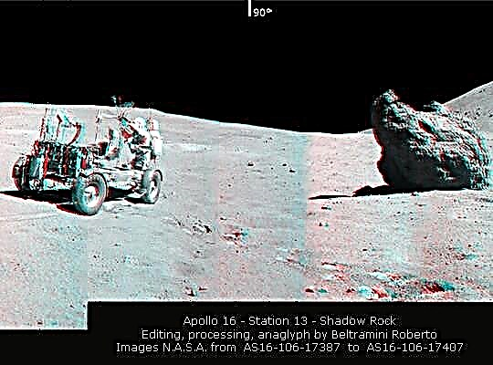 Espectacular panorama tridimensional de 360 ​​grados del Apollo 16