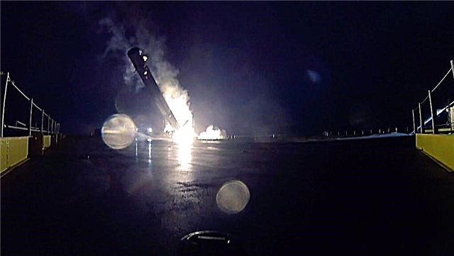 إيلون ماسك يصدر صورًا دراماتيكية لمحاولة الاسترداد الأولى الناجحة للغاية للصقر 9 ، الهبوط الصعب على متن طائرة بدون طيار