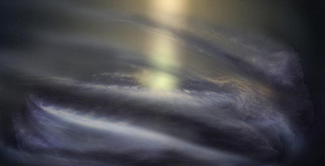 Um das supermassive Schwarze Loch der Milchstraße ist ein Ring aus kühlem Gas gewickelt