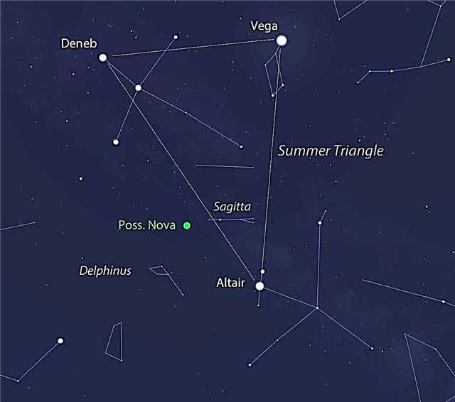 Bright New Nova In Delphinus - Anda dapat melihatnya Malam Ini Dengan Teropong