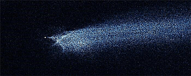 Hablas mato asteroido susidūrimą sulėtintai