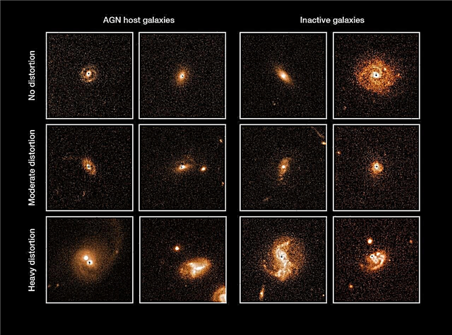Las fusiones galácticas no logran alimentar los agujeros negros