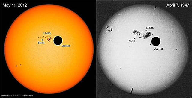 ¿Qué tan grandes son las manchas solares?