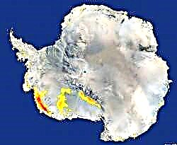 Antarktis hade stora regioner smälta nyligen