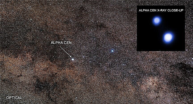 Chandra-observatoriumcontroles om er zeker van te zijn dat Alpha Centauri veilig is, weet u, voor het geval we besluiten te bezoeken