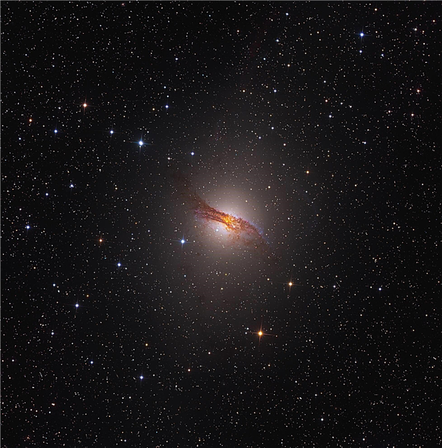 Astrofotografia - centrum uwagi - Centaurus A.