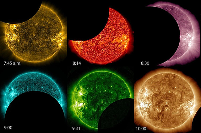 Une éclipse solaire secrète de l'espace extra-atmosphérique