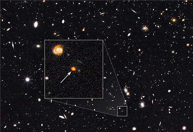 Premier aperçu d'un jeune noyau galactique se formant dans le premier univers