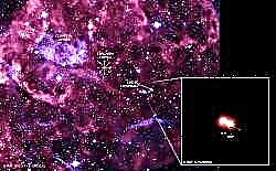 Estrela de nêutrons vista saindo da Via Láctea
