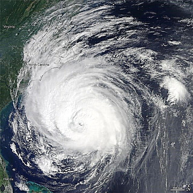 NASA-satellitter og rumfartøjer kigger ind i øjet af orkanen jarl