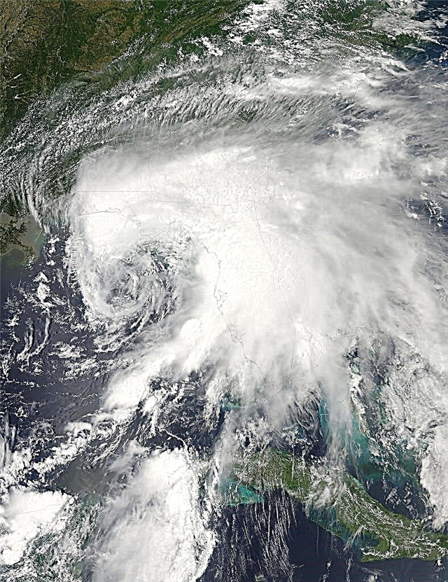 סערה טרופית דבי שוכנת במפרץ