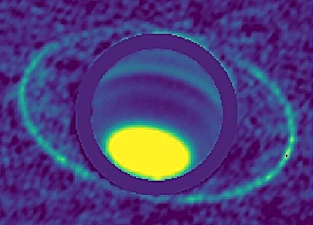 Uranovy prsteny jsou překvapivě jasné v tepelných emisích