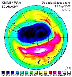 Озонска рупа 2007 је мања од просека