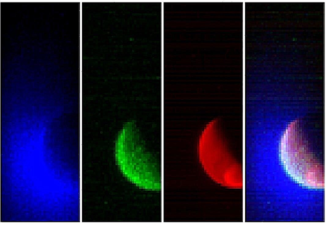 Marte multicolor! La veloz nave espacial de la NASA toma fotografías apenas unas horas después de su llegada