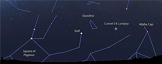 Siehe Merkur in der Abenddämmerung, New Comet Lovejoy At Dawn