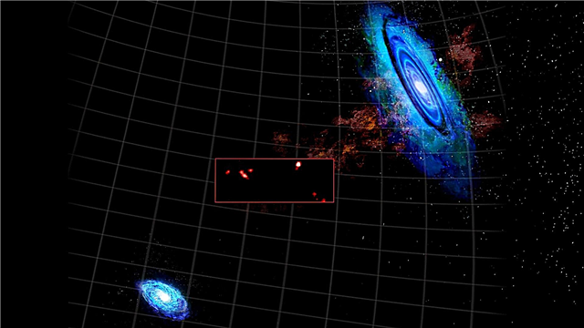 Vodíková mračna objevená mezi galaxiemi Andromeda a Triangulum
